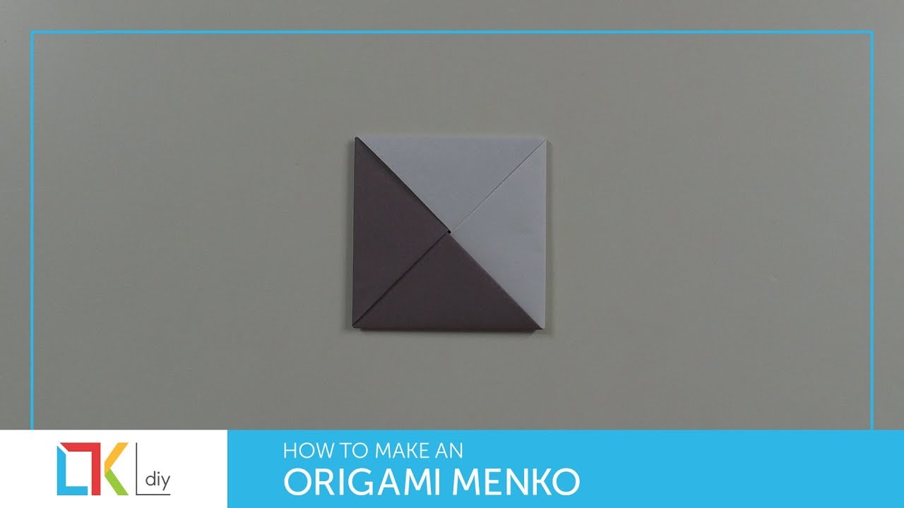 Origami toys #30 - How to make an origami menko II (2 colors)