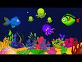 Peaceful Ocean Aquarium🦈 Fish Lullaby Music 🎶 Gentle Baby Sleep Sounds with Calm Blue Visuals