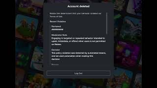 My Account Got Deleted Whyyyyy