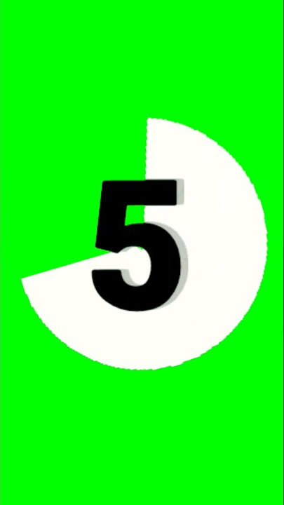 HD 5 seconds timer green screen #shorts