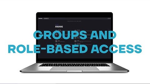 Ava Tutorial Series: User Groups & Role Based Access Control