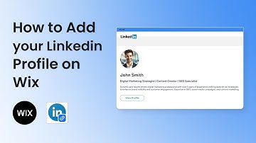 How to add your Linkedin Profile on Wix