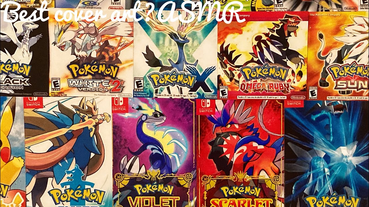 Comparing Pokémon Cover Art ASMR