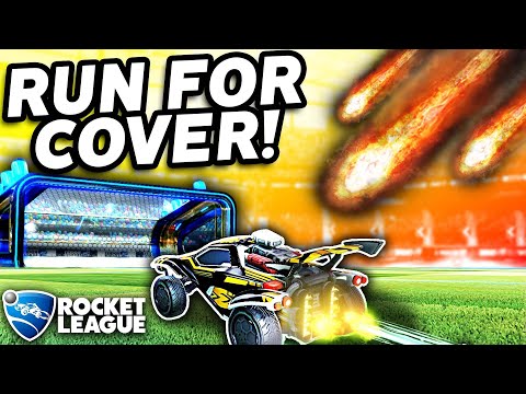 Rocket League with FALLING METEORS is EXTREMELY INTENSE!