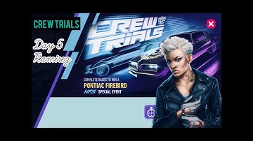 Need For Speed No Limits  1977 Pontiac Firebird Crew Trials   Day 5  Ramirez   Flaming Skulls