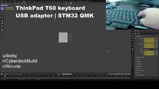 Akruvia USB Adapter for ThinkPad T60 Keyboard | Numpad Layer Test | STM32 QMK