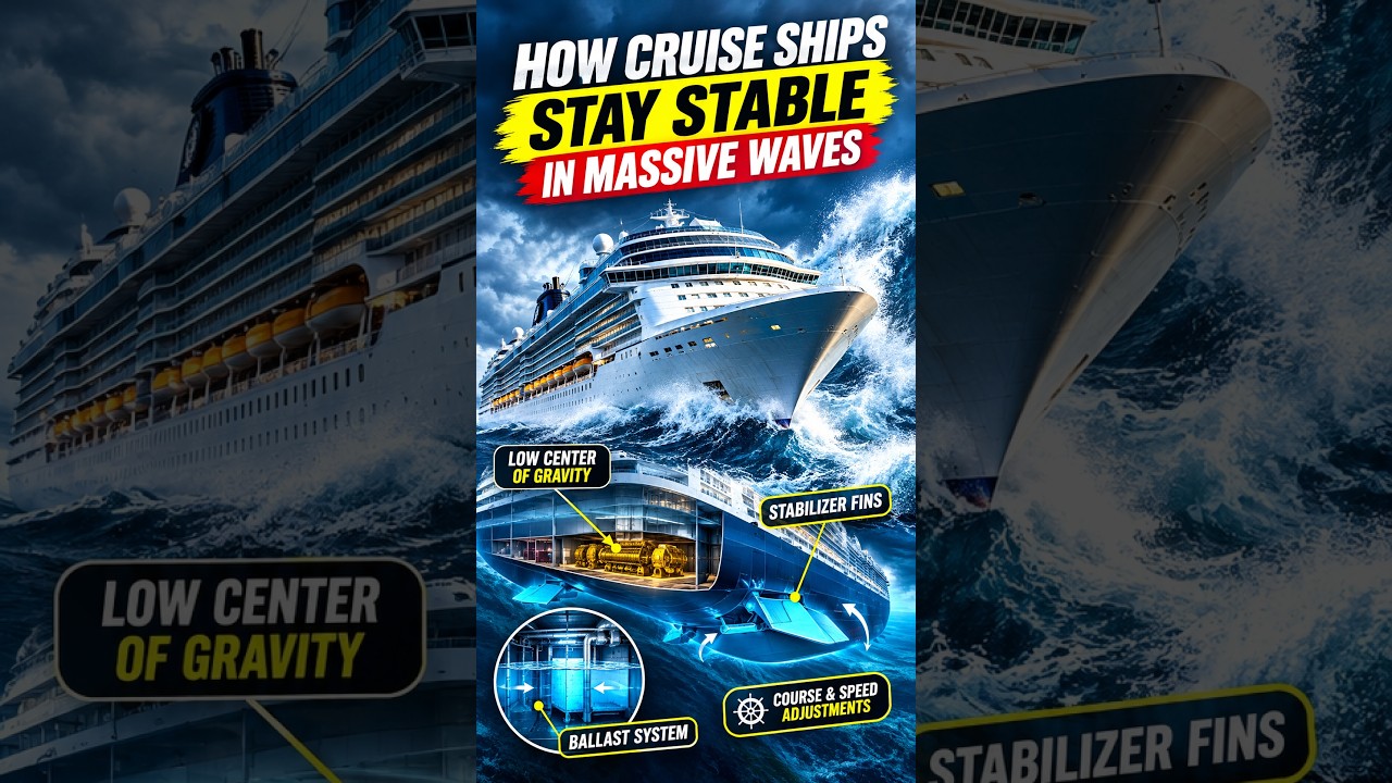 How Do Cruise Ships Stay Stable in Massive Waves?
