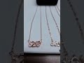 Gold plated romantic love 1314 ladies necklace