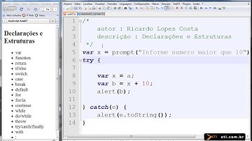 Universidade XTI - JavaScript - 22 - Estruturas para Tratamento de Exceções