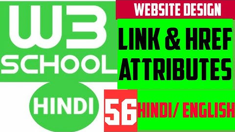 W3school full tutorial in hindi / LINK / all types of links in one video /HTML Link/ href attributes