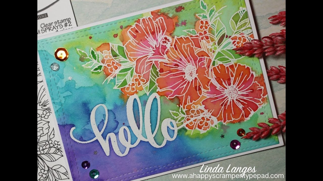 Emboss Resist and Distress Inks - YouTube