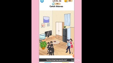 Annoying puzzle game level 32 Catch thieves #games  #funny #short #braingames