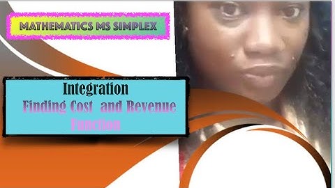 Integrate marginal revenue and marginal cost functions