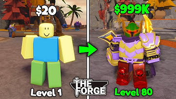 Went From Noob to PRO in The Forge (ROBLOX)... Insane Progress!