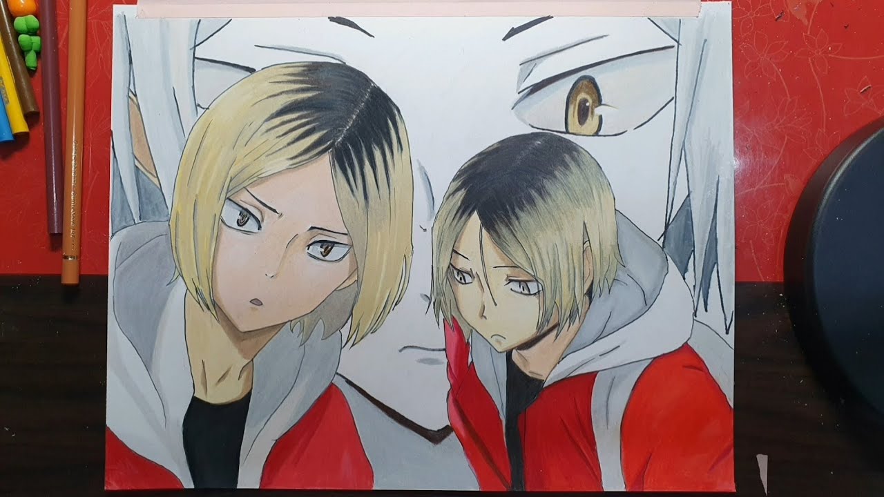 하이큐 켄마 3명 손그림 haikyuu kenma draw youtube