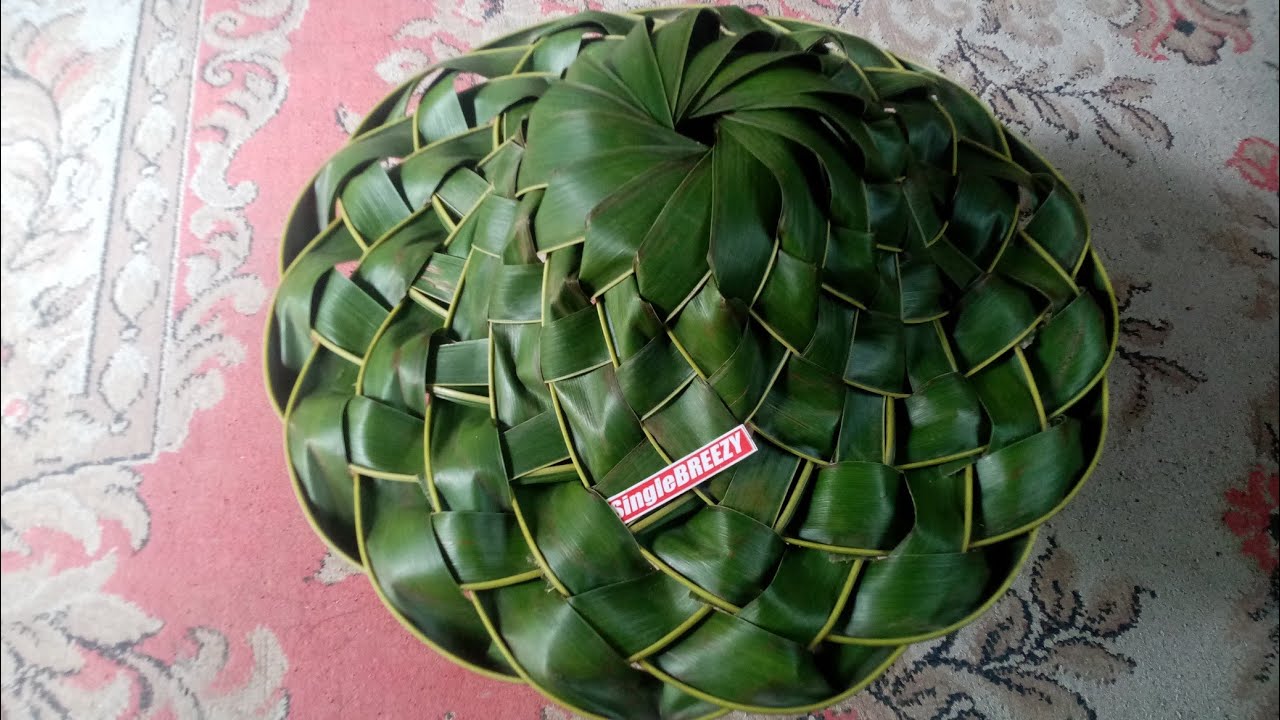 How I make palm leaf hat