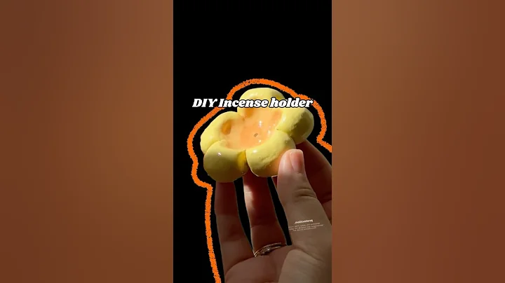 Air Dry Clay Magic: DIY Incense Holder 🌼 #clay #airdryclay #holder
