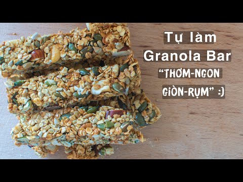 Video Granola Bar thơm ngon, giòn rụm - Cách làm rất đơn... - youtube