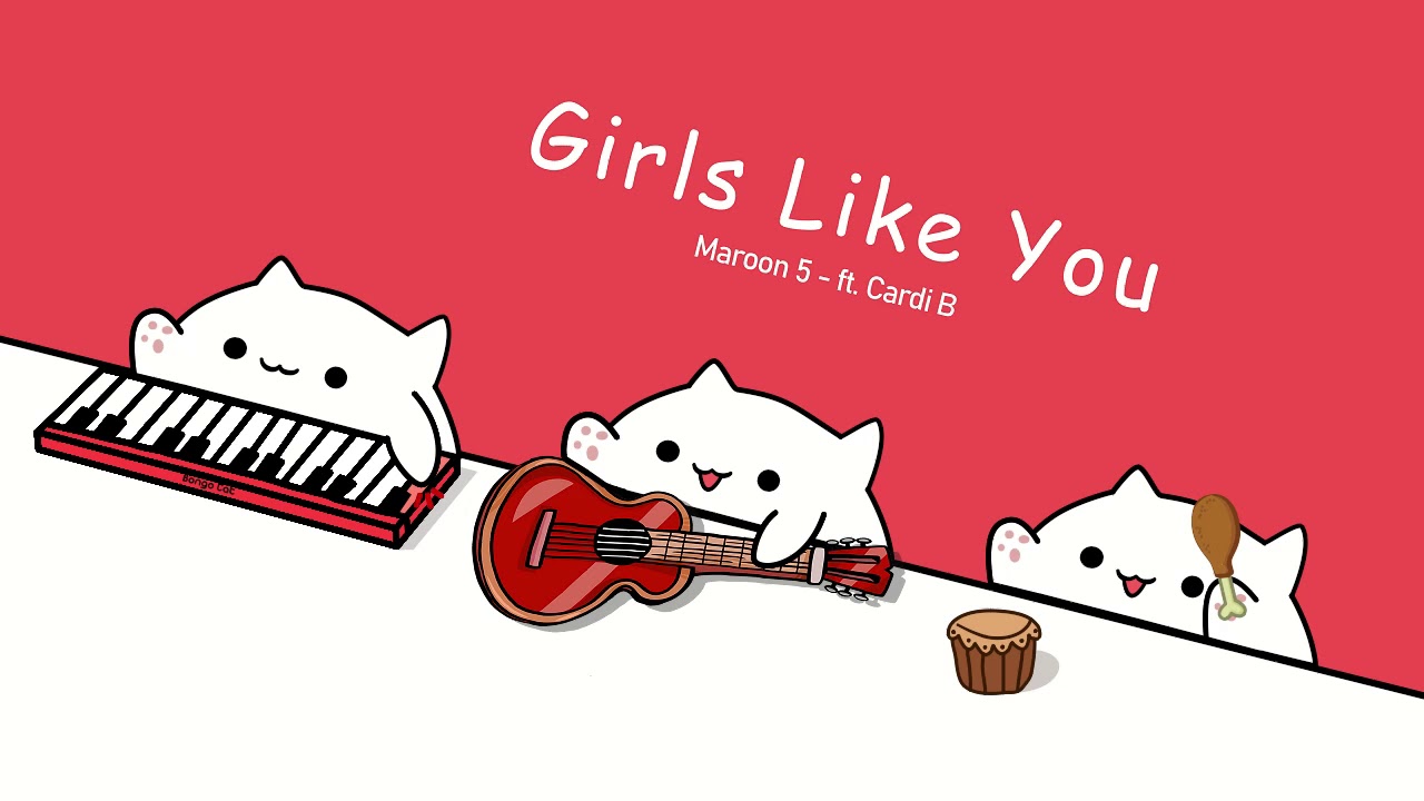 ⁣Bongo Cat - Girls Like You 🎧