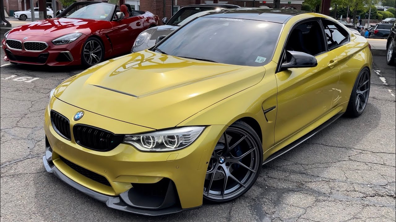 2015 BMW M4 Coupe Austin Gelb Metallic Paint. - YouTube