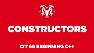 Constructors
