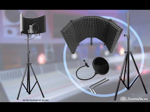 AxcessAbles DJ Booth XL Portable DJ Facade Booth Table with Black and White  Scrims, Carry Cases | Standing DJ Booth | DJ Controller Stand | Recording