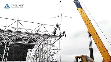 LFBJMB space frame project construction site
