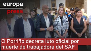 O Porriño decreta dos días de luto oficial por la muerte de una trabajadora del SAF