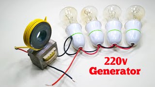 Transformer 220v Free Energy Generator Use Permanent Magnet Copper Wire At Home