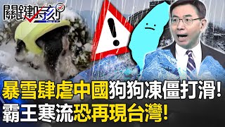 暴雪肆虐中國「多人傷亡」狗狗凍僵打滑落水！霸王寒流恐再現台灣「低溫8度」變凍番薯！【關鍵時刻】