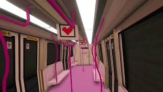 Southpark Metro - Kurze Mitfahrt im LGBT Zug zum neuen Flughafenbahnhof - Minecraft MTR Mod