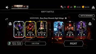 MK Mobile: THE KRYPT - Boss Fight: K.Rain / K. Skarlet / K.Sonya