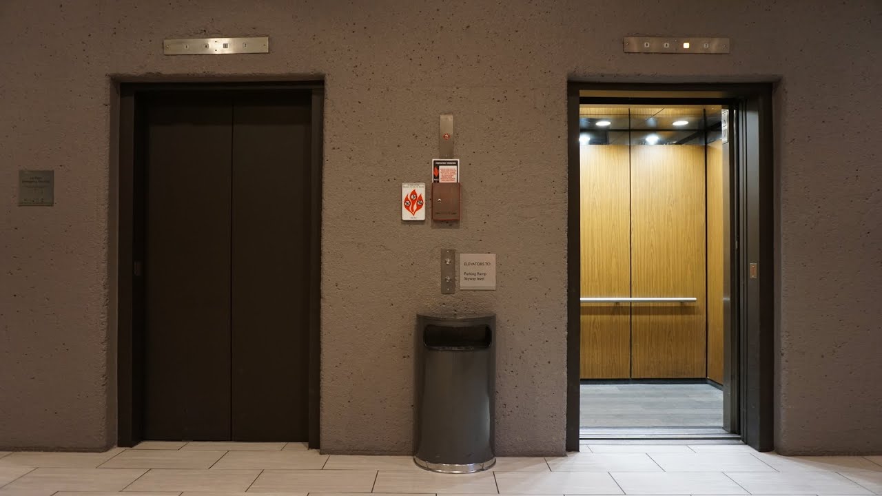 1980 OTIS Lexan inground hydraulic elevators @ Town Square, Saint Paul, MN