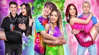 Goth Couple Vs Rainbow Couple vs Glamor Couple! Who is The Best Couple? by Star High 41,723 views 3 weeks ago 1 hour, 23 minutes