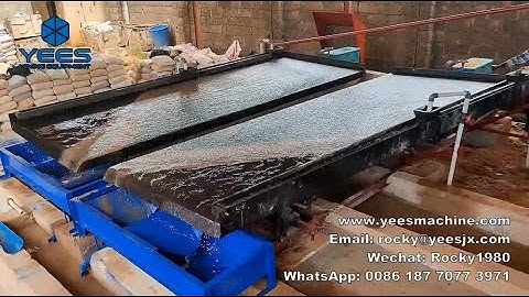 Shaking table wet concentrator table shaker table for process zircon rutile garnet and monazite