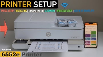 HP Envy 6552e Printer Setup, Install Ink, Alignment, Wireless Setup, Add In Smart Phone, Scan Test..