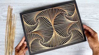 3D WALL ART FROM COCONUT LEAVES STICK | Stunning Wall Art Decor Ideas | Arts & Crafts