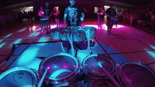 WillowBrook High School Drumline - Tenor Cam - Homecoming Assembly