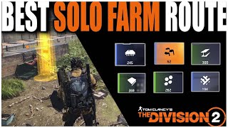 THE DIVISION 2 BEST SOLO FARM ROUTE FOR CRAFTING MATERIALS WITHOUT SHD WATCH | FAST & EASY