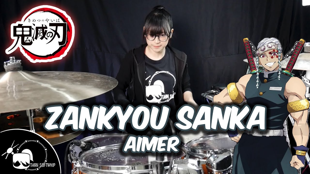 Download Aimer - Zankyou Sanka drum cover  (Demon Slayer SS2 Opening )