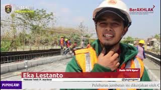 Pekerjaan Penggantian Jembatan Guyung Ruas Jalan Tepas-Kayut Oleh Dinas PUPR Ngawi