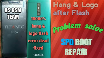 Titanic T100 Boot Repair
