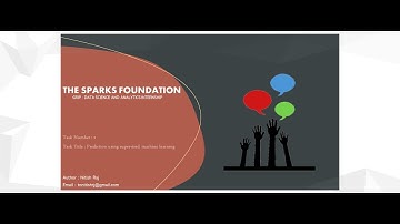THE SPARK FOUNDATION | GRIP : DATA SCIENCE INTERNSHIP TASK 1