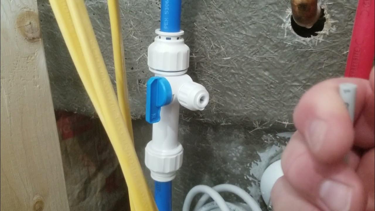 Icemaker installation kit for Pex Pipe. Eastman 0788161. - YouTube