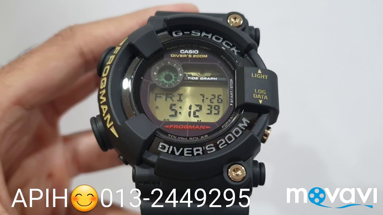 Jam G-SHOCK ORIGINAL GF-8235D-1B Frogman Limited Edition 35th Anniversary