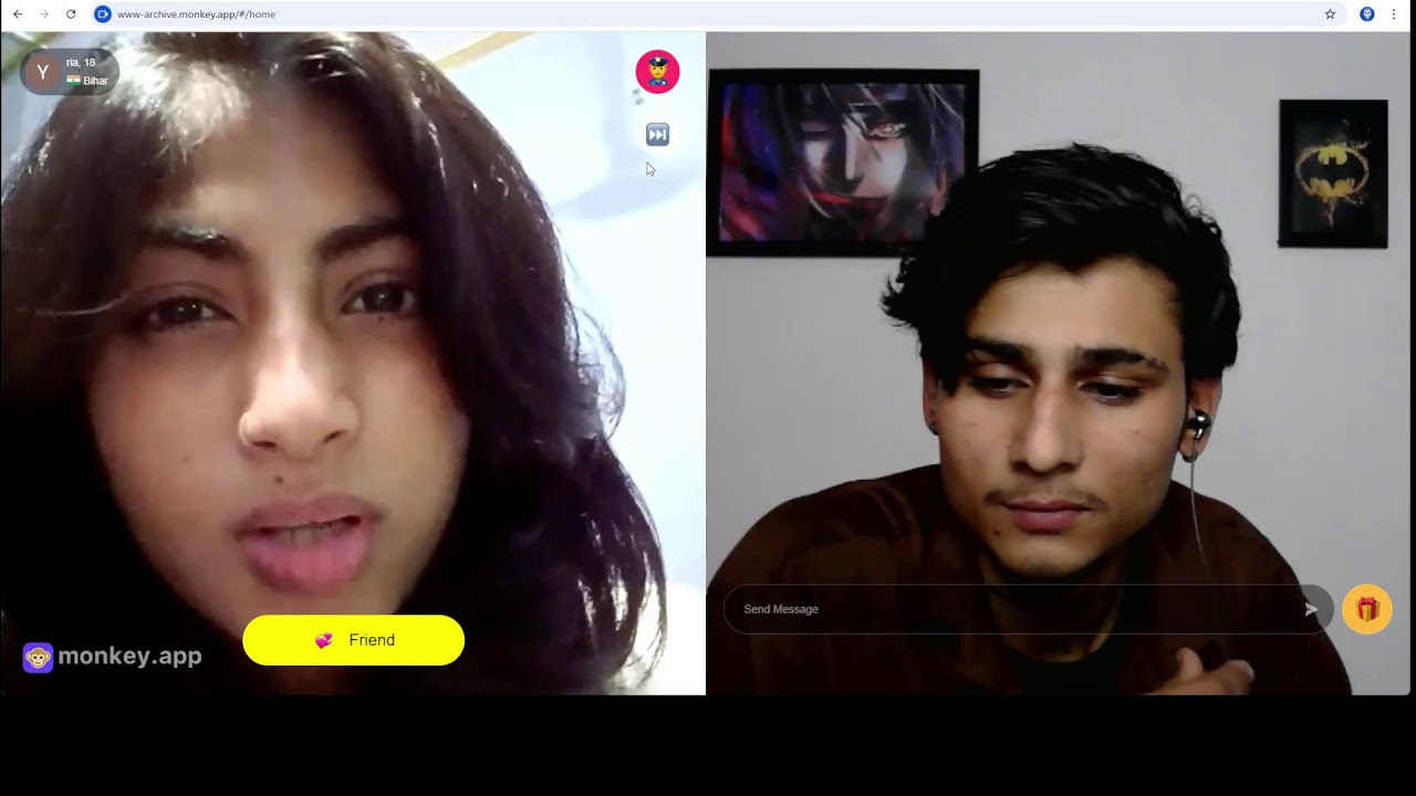 monkey pe aj mst ldki mili