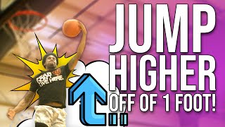 The Secret To DUNKING Off One Foot! 🤫 & JUMPING HIGHER!