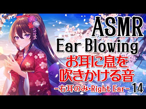 【ASMR】お耳に息を吹きかける音#14-右耳のみ-【声なし・No Talking】