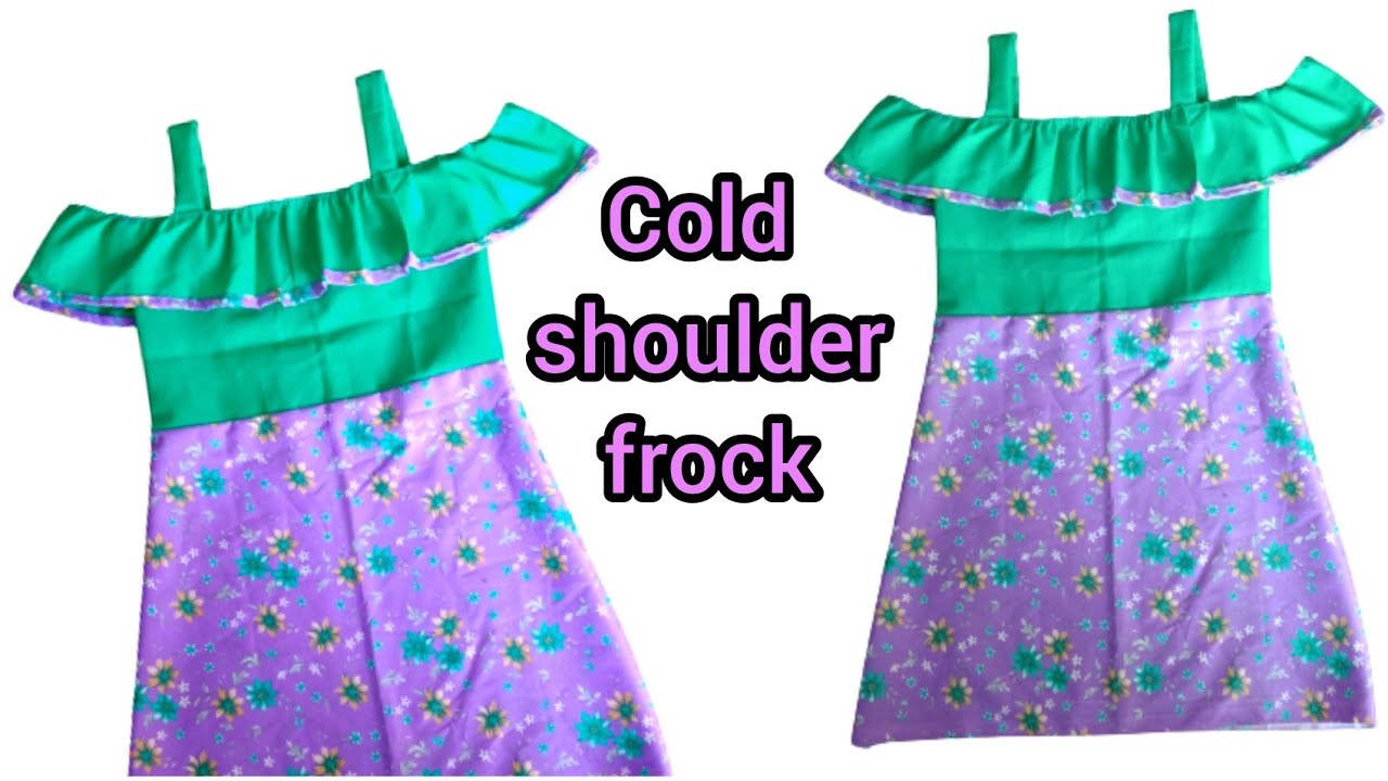 cold shoulder long frocks