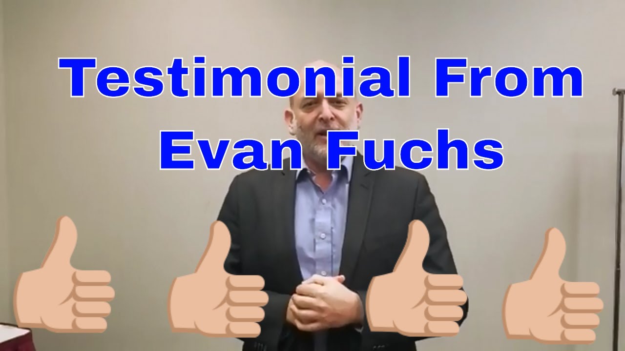 Testimonial from National Speaker Evan Fuchs About Our Impress with ...